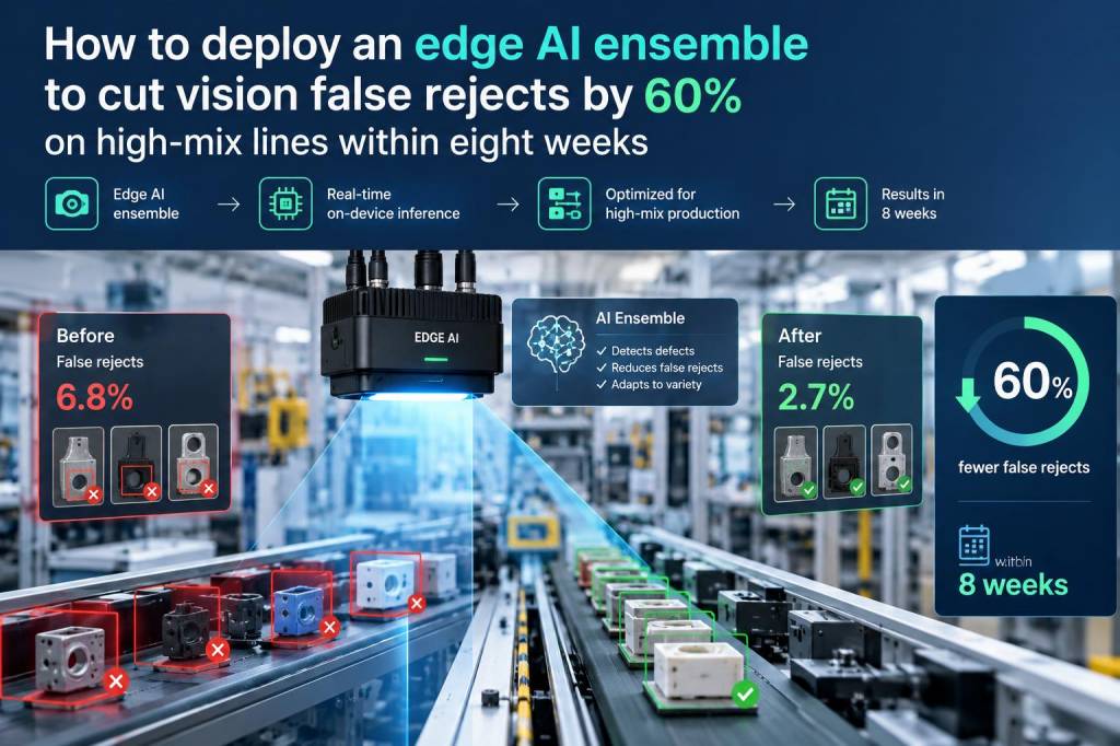 How to deploy an edge ai ensemble to cut vision false rejects by 60% on high‑mix lines within eight weeks